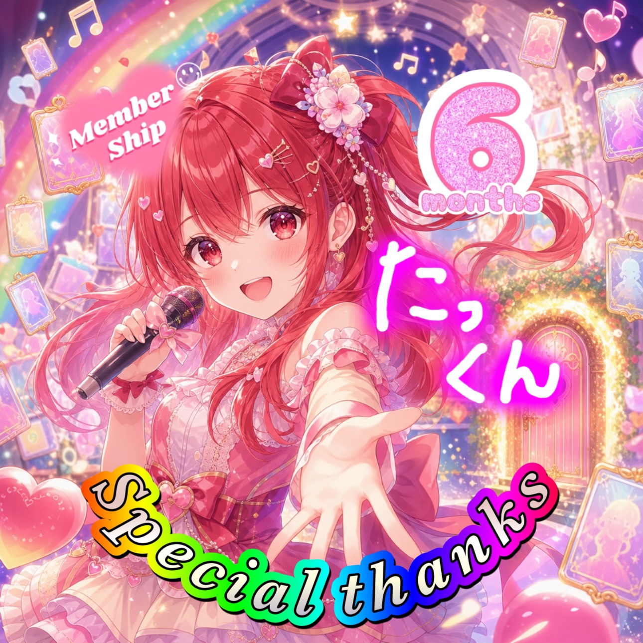 6ヶ月継続メンバーシップ特別特典 special thanks 6